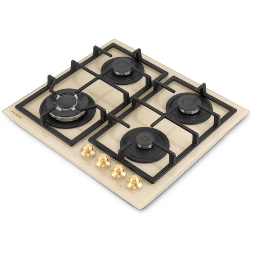 Газовая варочная поверхность/ Газовая варочная поверхность Hyundai HHG 6436 BE бежевый