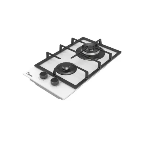 Газовая варочная панель MIDEA/ MDK/Газовая варочная панель MIDEA, 30 см, WOK-конфорка, чугунные решетки, автоподжиг, газконтроль, адаптер для кофе, цвет белый