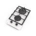 Газовая варочная панель EVELUX, Hi-Tech, 30 см, 2 конфорки, WOK-конфорка, чугунные решетки, газ-контроль, электроподжиг, механическое управление, цвет белый Газовая варочная панель EVELUX, Hi-Tech, 30 см, 2 конфорки, WOK-конфорка, чугунные решетки, газ-контроль, электроподжиг, механическое управление, цвет белый