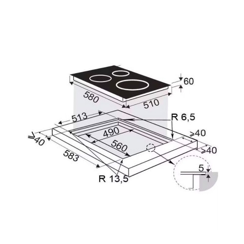 Варочная поверхность Brandt, индукционная, 4 варочных зоны, 10 уровней мощности, индикация остаточного тепла, таймер, Ultraboost, цвет белый