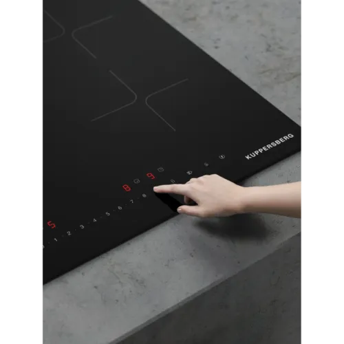 Варочная поверхность Kuppersberg/ Варочная поверхность Kuppersberg, индукция, inverter, High-Tech, 60 см, 4 зоны нагрева, прямой край, 9 уровней мощности, бустер, Stop and Go, Flexi-zone, автоматическое отключение, таймер, поддержание тепла, индикатор ост