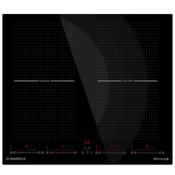 Встраиваемые индукционные панели MAUNFELD/ Встраиваемые индукционные панели MAUNFELD CVI594SF2BK Inverter Индукционная варочная панель, 60 см, 4 конфорки, Flex Zone, слайдерное управление, мощность конфорок 2000, 2000, 1500, 1500 Вт, технология непрерывно