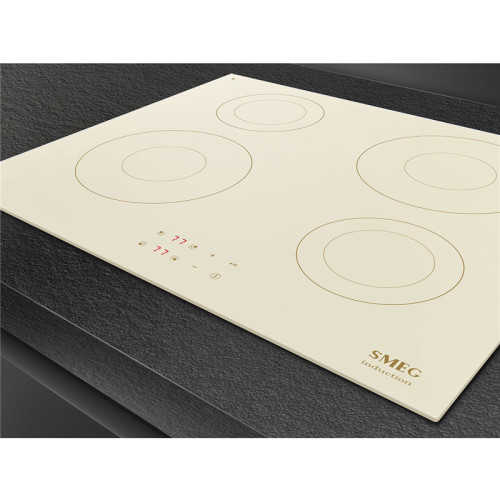 Встраиваемая варочная панель SMEG/ SMEG SI2641DP Индукционная варочная панель, 60 см, прямой край, кремовая