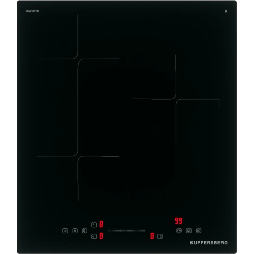Варочная поверхность Kuppersberg/ Варочная поверхность Kuppersberg, индукция, High-Tech, прямой край, 9 уровней мощности, бустер, Stop and Go, Flexi-zone, автоматическое отключение, таймер, индикатор остаточного тепла, сенсорное управление, цвет черный