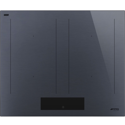 Встраиваемая варочная панель SMEG/ Вид: Индукционная, Коллекция: Linea, Цвет: серый, Материал панели конфорок: Стеклокерамика, Особенности дизайна: Прямой край, Ширина, см: 60, Элементы управления: Сенсорные, Общее количество конфорок: 4