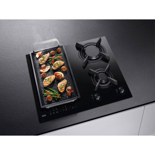 Газовая варочная поверхность/ Газовая варочная поверхность AEG HDB64623NB черный