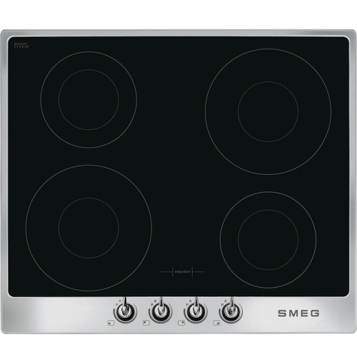 Встраиваемые индукционные панели SMEG/ Индукционная варочная панель,60 см, нержавеющая сталь, фурнитура Victoria.