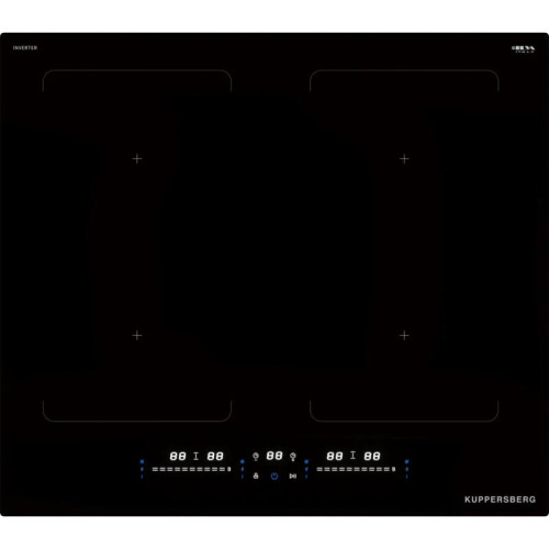 Варочная поверхность Kuppersberg/ Варочная поверхность Kuppersberg, индукция, High-Tech, 59 см, 9 уровней мощности, блокировка управления, автоматическое отключение, Inverter, таймер, Booster, Flexi-zone, Stop and Go, слайдерное управление, цвет черный Варочная поверхность Kuppersberg/ Варочная поверхность Kuppersberg, индукция, High-Tech, 59 см, 9 уровней мощности, блокировка управления, автоматическое отключение, Inverter, таймер, Booster, Flexi-zone, Stop and Go, слайдерное управление, цвет черный
