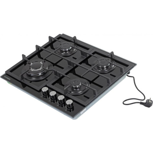Газовая варочная поверхность/ Газовая варочная поверхность Hyundai HHG 6436 BG черный