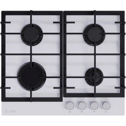 Газовая варочная поверхность/ Газовая варочная поверхность Lex GVG 642-1 WH белый