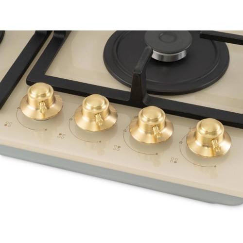 Газовая варочная поверхность/ Газовая варочная поверхность Hyundai HHG 6436 BE бежевый