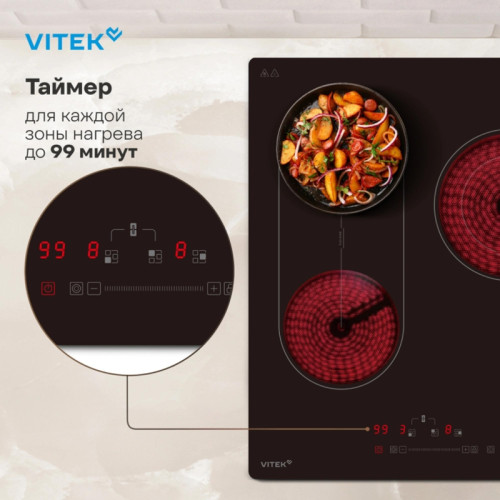 Варочная поверхность/ Варочная поверхность Vitek VHE4320 черный