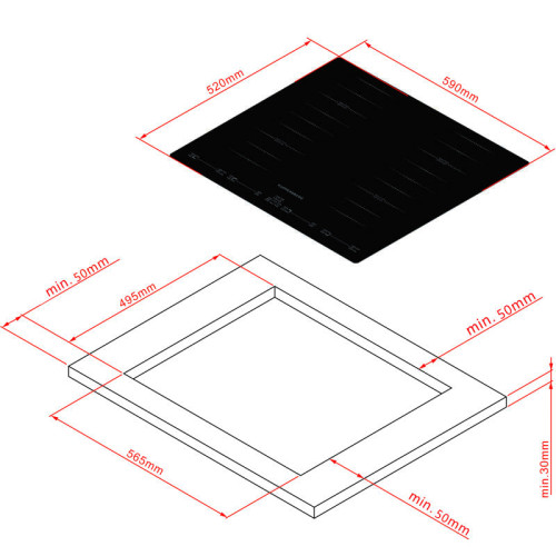 Встраиваемые индукционные панели Kuppersberg/ Индукционная варочная поверхность стеклокерамическая,ширина 60 см, Стеклокерамика KANGER, 2 зоны 1,5 кВт(BOOSTER 2 кВт), 2 зоны 2 кВт(BOOSTER 2,8 кВт), Управление электронное сенсорное/слайдер, 5 цифровых дисп Встраиваемые индукционные панели Kuppersberg/ Индукционная варочная поверхность стеклокерамическая,ширина 60 см, Стеклокерамика KANGER, 2 зоны 1,5 кВт(BOOSTER 2 кВт), 2 зоны 2 кВт(BOOSTER 2,8 кВт), Управление электронное сенсорное/слайдер, 5 цифровых дисп