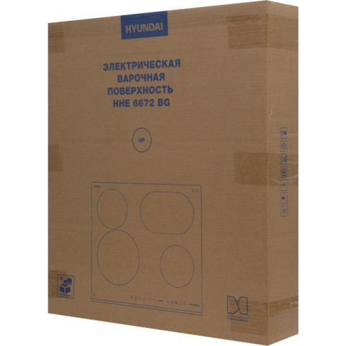 Варочная поверхность/ Варочная поверхность Hyundai HHE 6672 BG черный