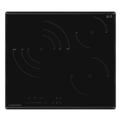 Электрическая варочная панель MAUNFELD/ 60см, стеклокерамика, сенсорное управление, 3 конфорки, тройная зона расширения, таймер, черная