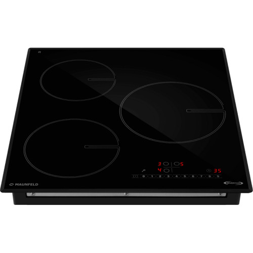 Индукционная варочная панель, 45 см, сенсорное управление, таймер, бустер, черный