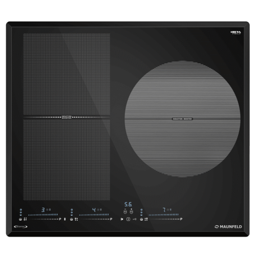 Индукция, 60 см, Flex Zone и Booster, слайдерное управление, таймер, автоматическое выключение, черный