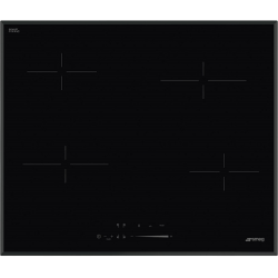 Варочная поверхность SMEG/ Варочная поверхность SMEG, скошенный край, 4 конфорки, Hi-Light, 9 уровней мощности, автоматическое выключение, индикация остаточного тепла, поддержание тепла, индикация оставшегося времени, бустер, слайдерное управление, цвет ч