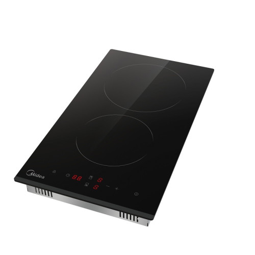 Электрическая варочная поверхность Midea/ MDK/Электрическая варочная поверхность Midea, 30 см, 2 зоны нагрева Hi-Light, сенсорное управление, 9 уровней мощности, таймер, индикация остаточного тепла,защита от детей, цвет черный