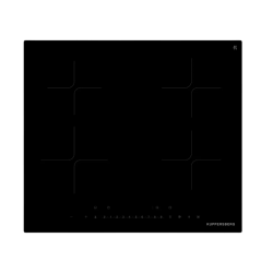 Варочная поверхность Kuppersberg/ Варочная поверхность Kuppersberg, индукция, inverter, High-Tech, 60 см, 4 зоны нагрева, прямой край, 9 уровней мощности, бустер, Stop and Go, Flexi-zone, автоматическое отключение, таймер, поддержание тепла, индикатор ост