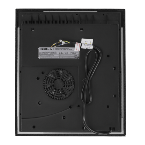 Встраиваемая варочная панель HOMSAir/ Индукционная варочная панель с Flex Zone и Booster, 45 см, 3 конфорки, сенсорное управление, 9 уровней мощности, белый цвет