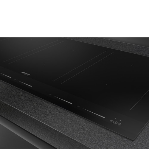 Варочная поверхность Smeg/ Индукционная варочная поверхность, 90 см, прямой край, 6 конфорки, автоматическое отключение, 9 уровенй мощности, автовентиляция, пауза, таймер, индикация времени, определение посуды, защита от случайного включения, Dolce Stil N