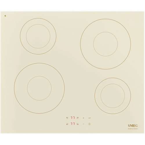 Встраиваемая варочная панель SMEG/ SMEG SI2641DP Индукционная варочная панель, 60 см, прямой край, кремовая