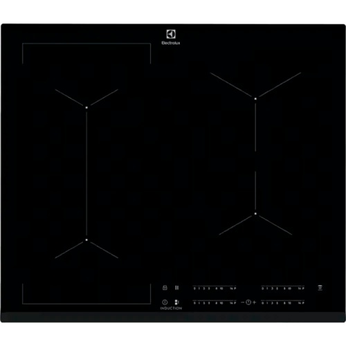 Встраиваемая варочная панель ELECTROLUX/ индукционная на 4 конфорки, cтеклокерамика, мощность: 7200 Вт, независимая установка, размеры (ШхГ): 59x52 см