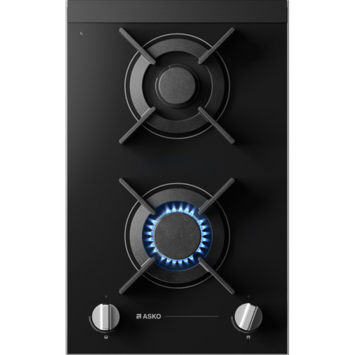 Газовая варочная панель ASKO/ Арт. 741472 ; Газовая варочная панель ASKO, 2 зоны,материал стеклокерамика,кольцо для вока-чугун,электроподжиг, цвет черный
