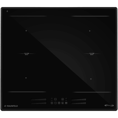 Индукционная варочная панель, 60 см, сенсорное управление, таймер, бустер, черный