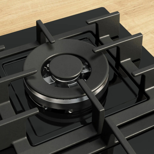 Газ,  5.8x59x52 см, WOK, закаленное стекло, независимая, черная