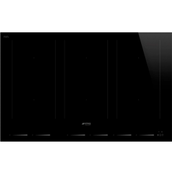 Индукционная варочная панель Smeg/ Индукционная варочная панель Smeg, черная стеклокерамика, управление MultiSlider,прямой край, 6 индукционных зон нагрева, 9 уровней мощности,
