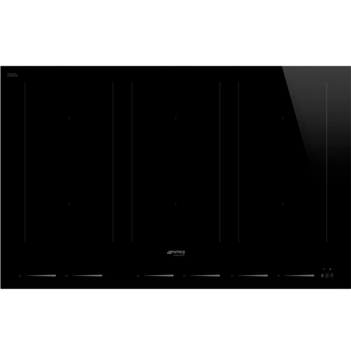 Индукционная варочная панель Smeg/ Индукционная варочная панель Smeg, черная стеклокерамика, управление MultiSlider,прямой край, 6 индукционных зон нагрева, 9 уровней мощности,