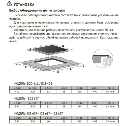 Встраиваемые электрические панели Kuppersberg/ 45 см, стеклокерамика, Hi-Light, черный цвет