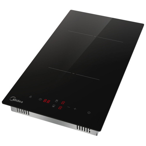 Электрическая варочная поверхность HiLight Midea/ MDK/Электрическая варочная поверхность Домино, ширина 30 см, 2 зоны нагрева HILIGHT, сенсорное управление, 9 уровней мощности, таймер, индикаторы остаточного тепла, функция 