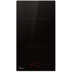 Электрическая варочная поверхность HiLight Midea/ MDK/Электрическая варочная поверхность Домино, ширина 30 см, 2 зоны нагрева HILIGHT, сенсорное управление, 9 уровней мощности, таймер, индикаторы остаточного тепла, функция 