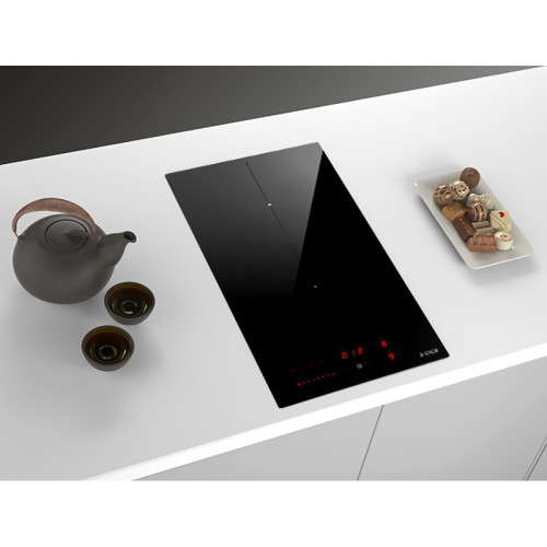 Индукционная варочная панель ELICA, 30 см, 2 зоны нагрева, таймер, пауза, подогрев, слайдерное управление, 9 уровней мощности, Booster, функция Bridge, Multi Connection, цвет черный