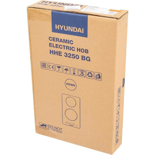 Варочная поверхность/ Варочная поверхность Hyundai HHE 3250 BG черный