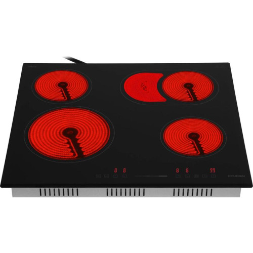 Варочная поверхность/ Варочная поверхность Hyundai HHE 6672 BG черный