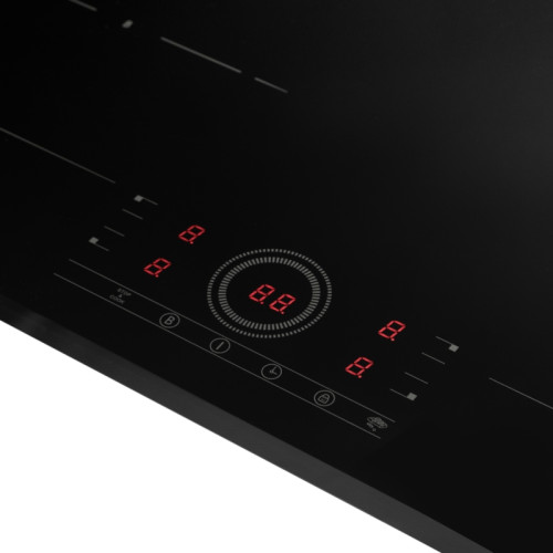 Встраиваемая варочная панель Delonghi/ Встраиваемая варочная панель Delonghi, индукция, 60 см, 4 зоны нагрева, сенсорное управление Cursore rotondo, 9 уровней мощности, Booster, таймер, пауза, блокировка от детей, цвет черное стекло
