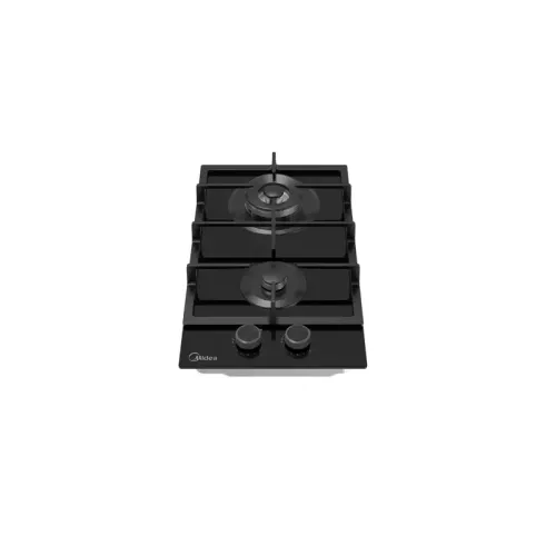 Газовая варочная панель MIDEA/ MDK/Газовая варочная панель MIDEA, 30 см, WOK-конфорка, чугунные решетки, автоподжиг, газконтроль, адаптер для кофе, цвет черный