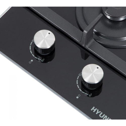 Газовая варочная поверхность/ Газовая варочная поверхность Hyundai HHG 3235 BG черный