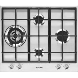 Встраиваемая газовая панель SMEG/ Газ,  Linea,газовая варочная панель, 60 см,нержавеющая сталь