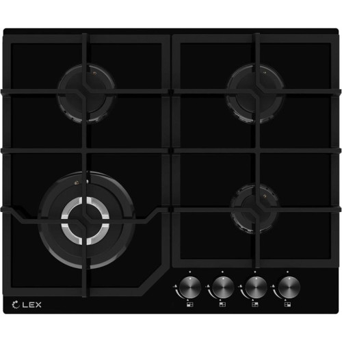Газовая варочная поверхность/ Газовая варочная поверхность Lex GVG 640-1 BBL черный