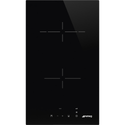 Электрическая домино SMEG/ домино, стеклокерамическая варочная панель, 30 см, прямой край,черная