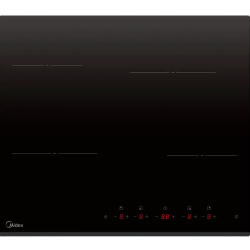 Электрическая варочная поверхность MIDEA/ Электрическая варочная поверхность MIDEA, 60 см, Hi-Light, скошенный передний край, сенсорное управление, 4 зоны нагрева, 9 уровней мощности, таймер, индикация остаточного тепла, защита от детей, цвет черный
