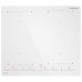 Встраиваемые индукционные панели MAUNFELD/ Индукционная, 59 см, 4 конфорки, Flex Zone, слайдерное управление, бустер, таймер, автоматическое выключение, белый цвет, инверторные катушки