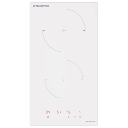 Индукционная варочная панель/ Индукция, домино, сенсорное управление, 2 конфорки, белый