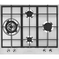 Встраиваемая газовая панель SMEG/ Газ,  Classica,газовая варочная панель, 60 см,нержавеющая сталь