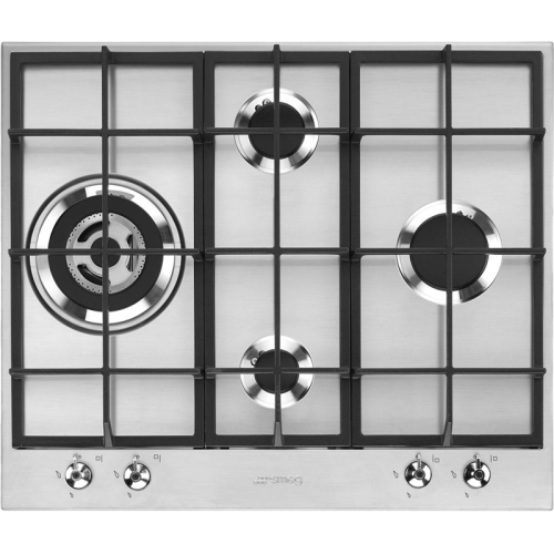 Встраиваемая газовая панель SMEG/ Газ,  Classica,газовая варочная панель, 60 см,нержавеющая сталь
